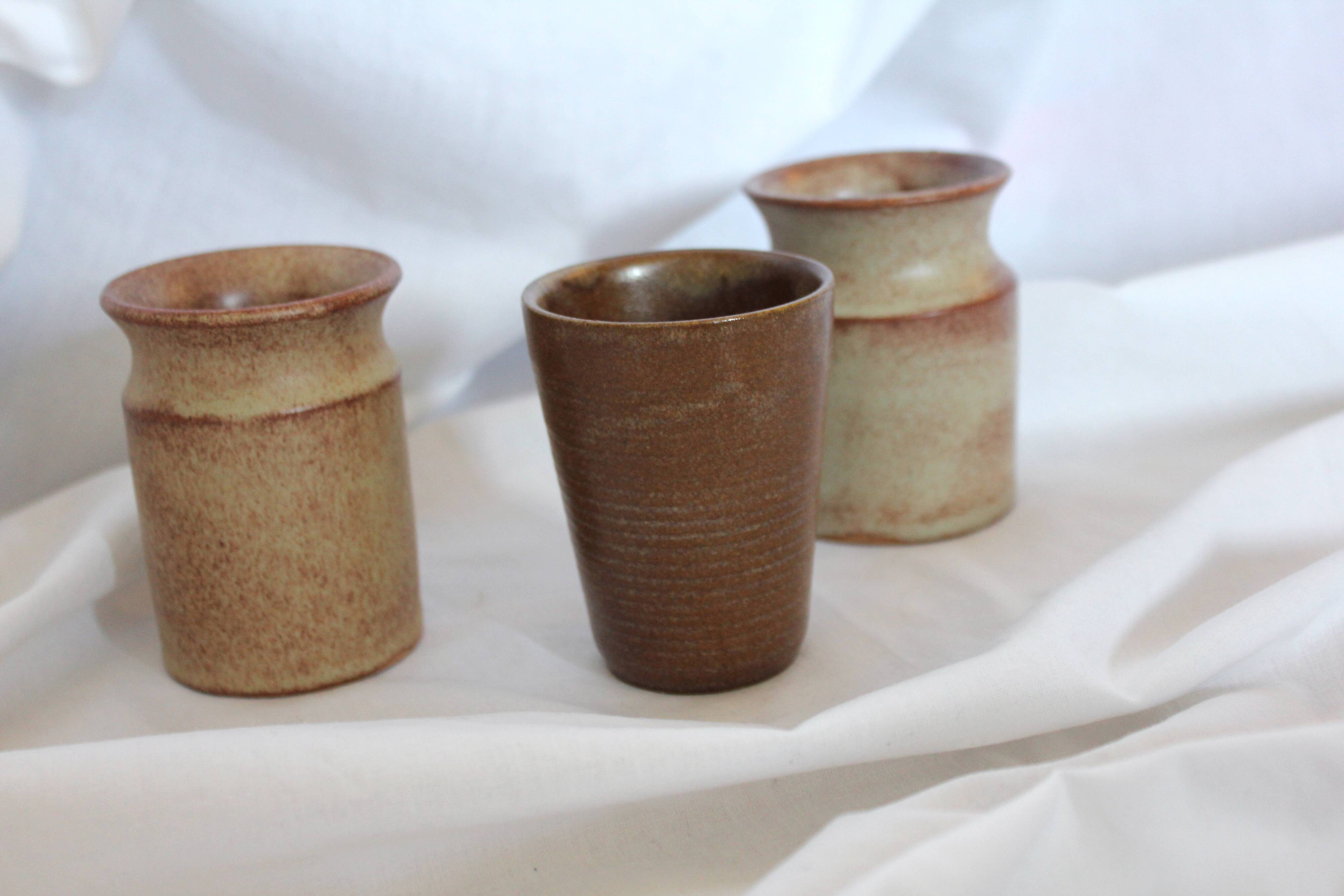 Lot of 3 ceramic pots