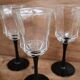 8 verres à vin Luminarc modèle "Octime" pied noir collection "Esso"