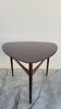 Table basse scandinave tripode en teck 1960s