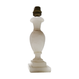 Pied de lampe en albâtre années 50