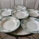 Lot of 6 hollow plates terre de fer saint-amand xixth
