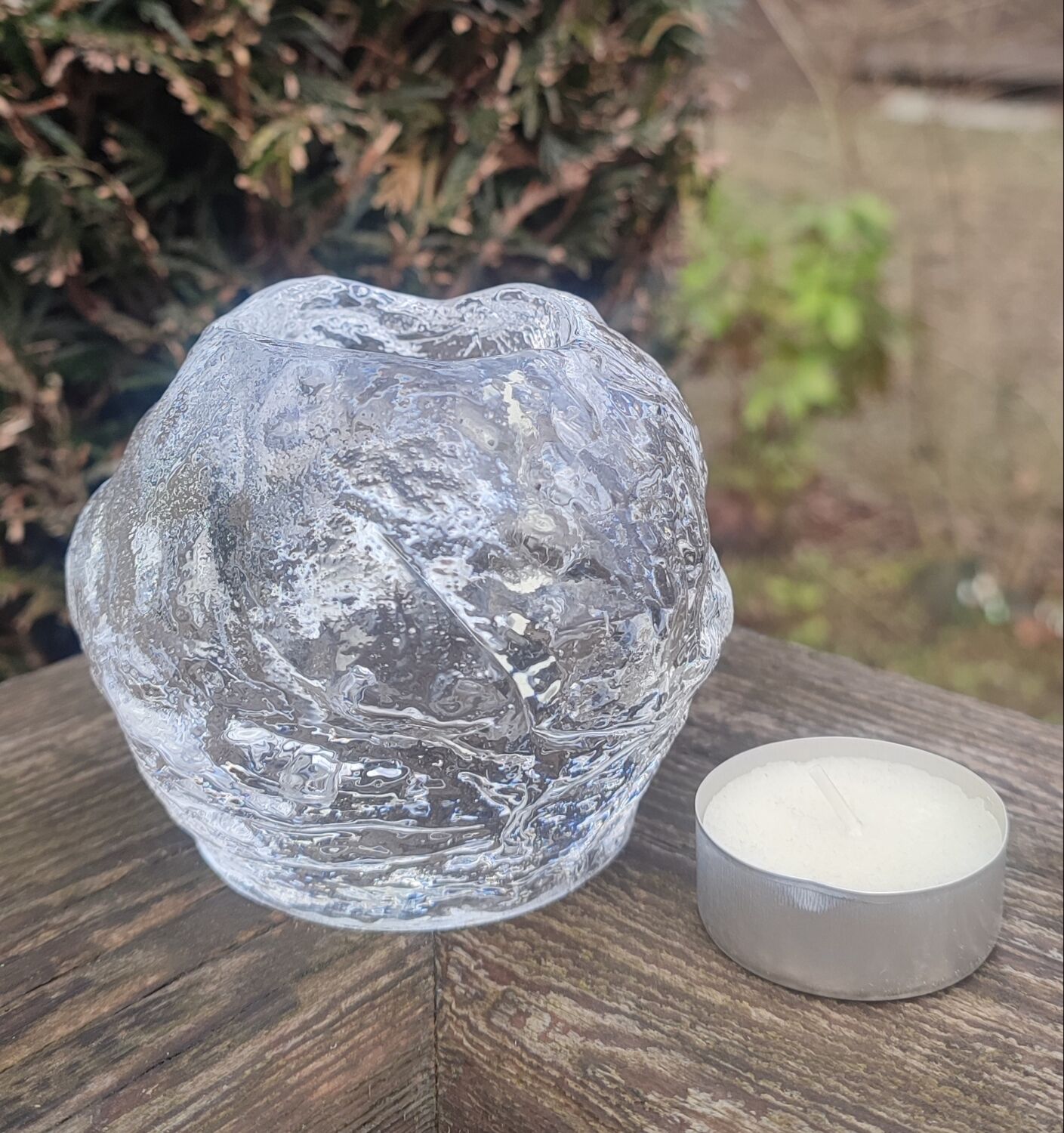 Candle holder "Snowball" Kosta Boda design Ann Wolff 1973