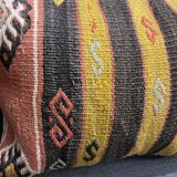 Housse de coussin lombaire en laine