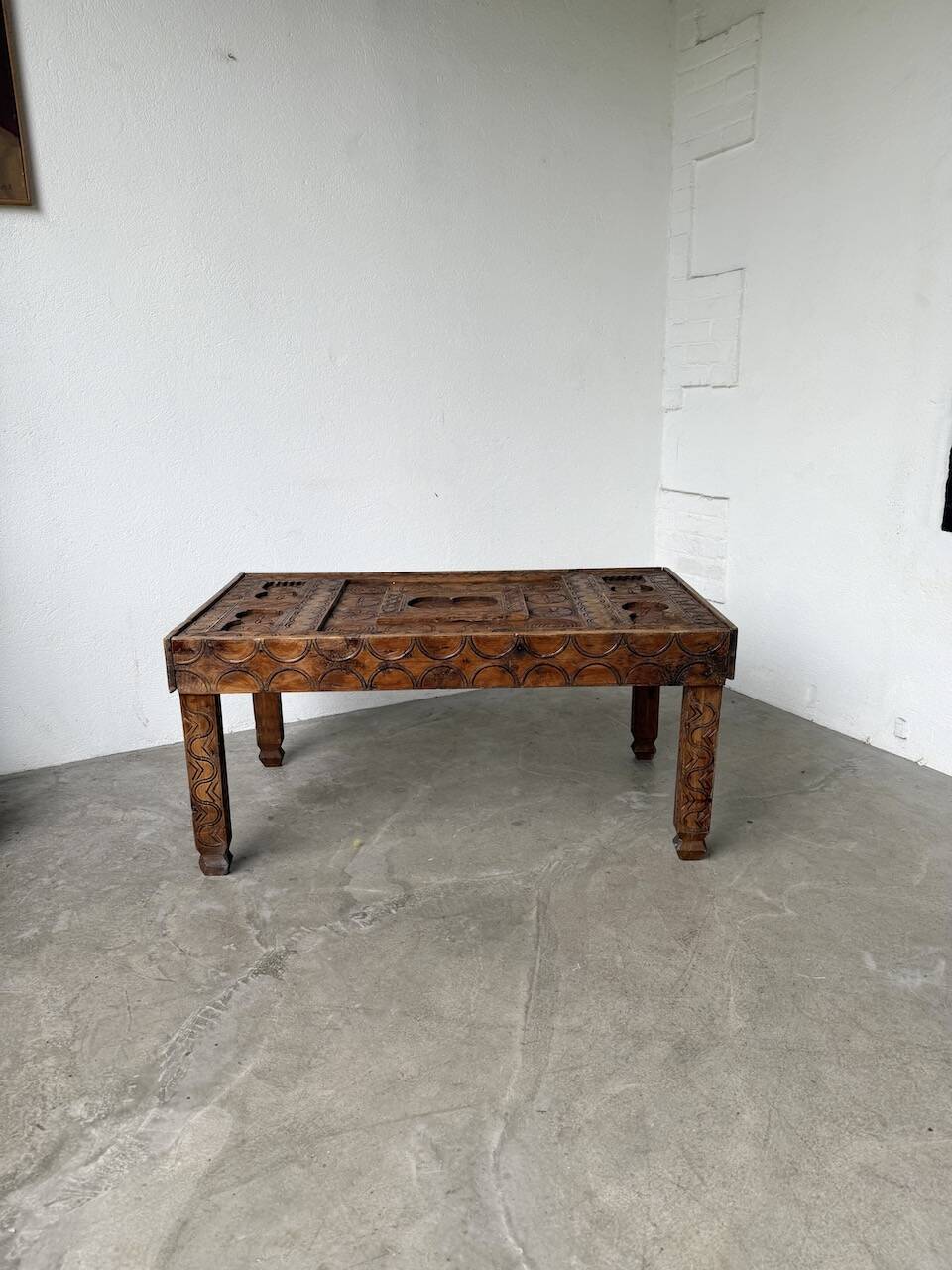 Savoyard folk art coffee table