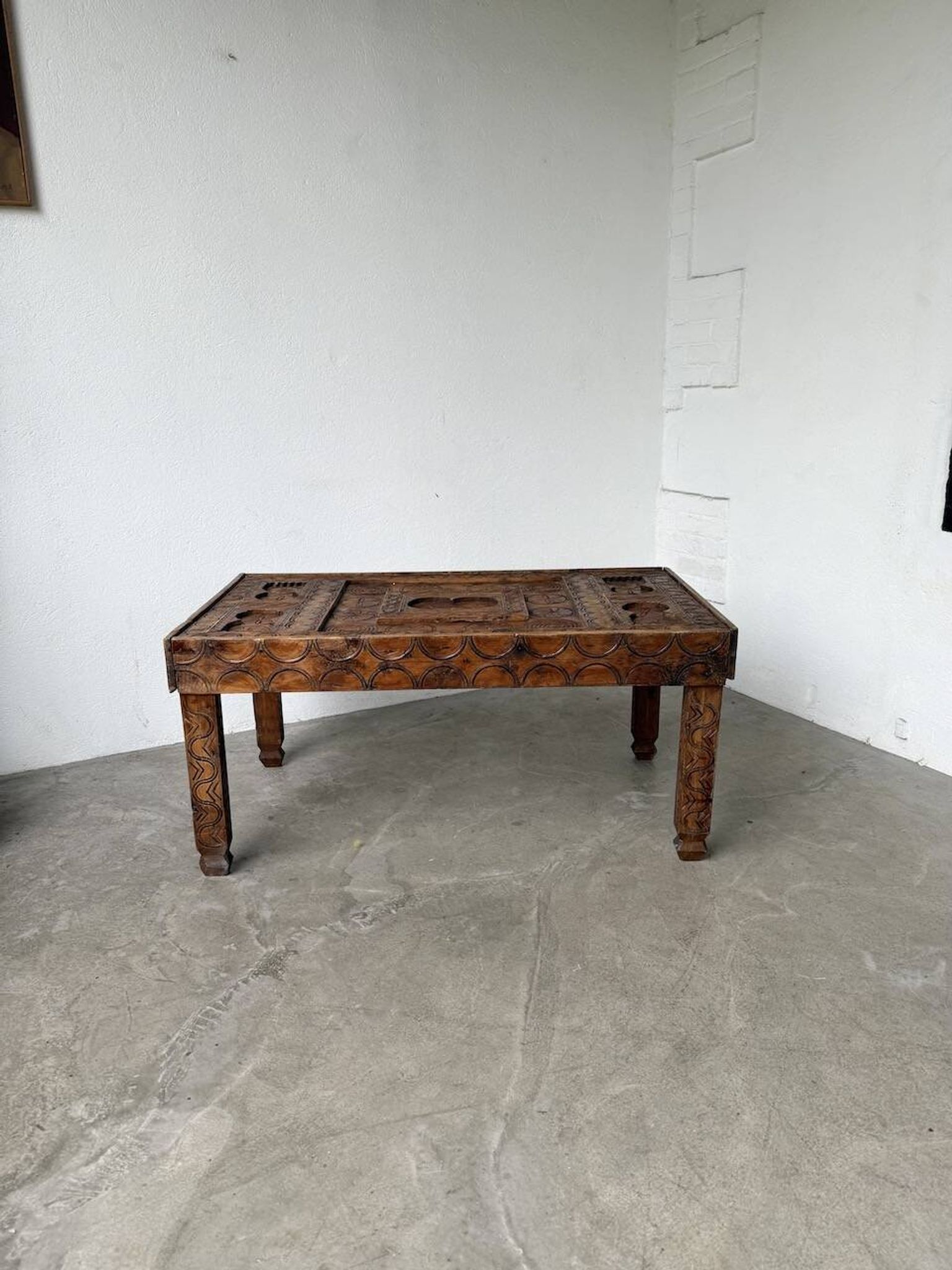 Savoyard folk art coffee table