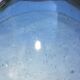 Antique bubbled blown glass salad bowl