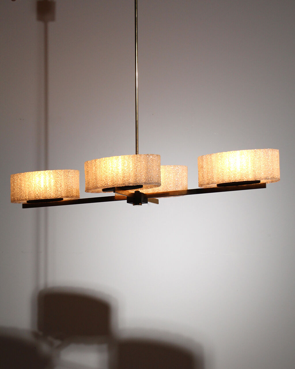 Pendant chandelier 1960 Arlus