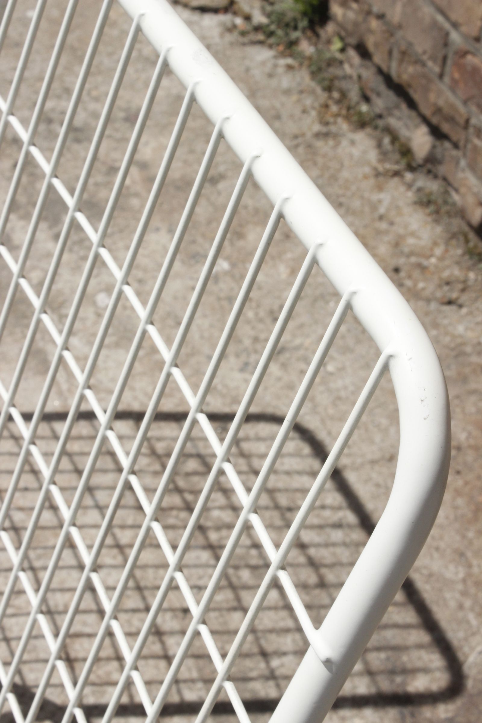 Pair of Emu Rio garden chairs in wire, Italy 1970s