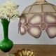 Vintage mother-of-pearl and brass lampshade pendant light