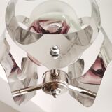 Italian chromed 1960s hanging lamp