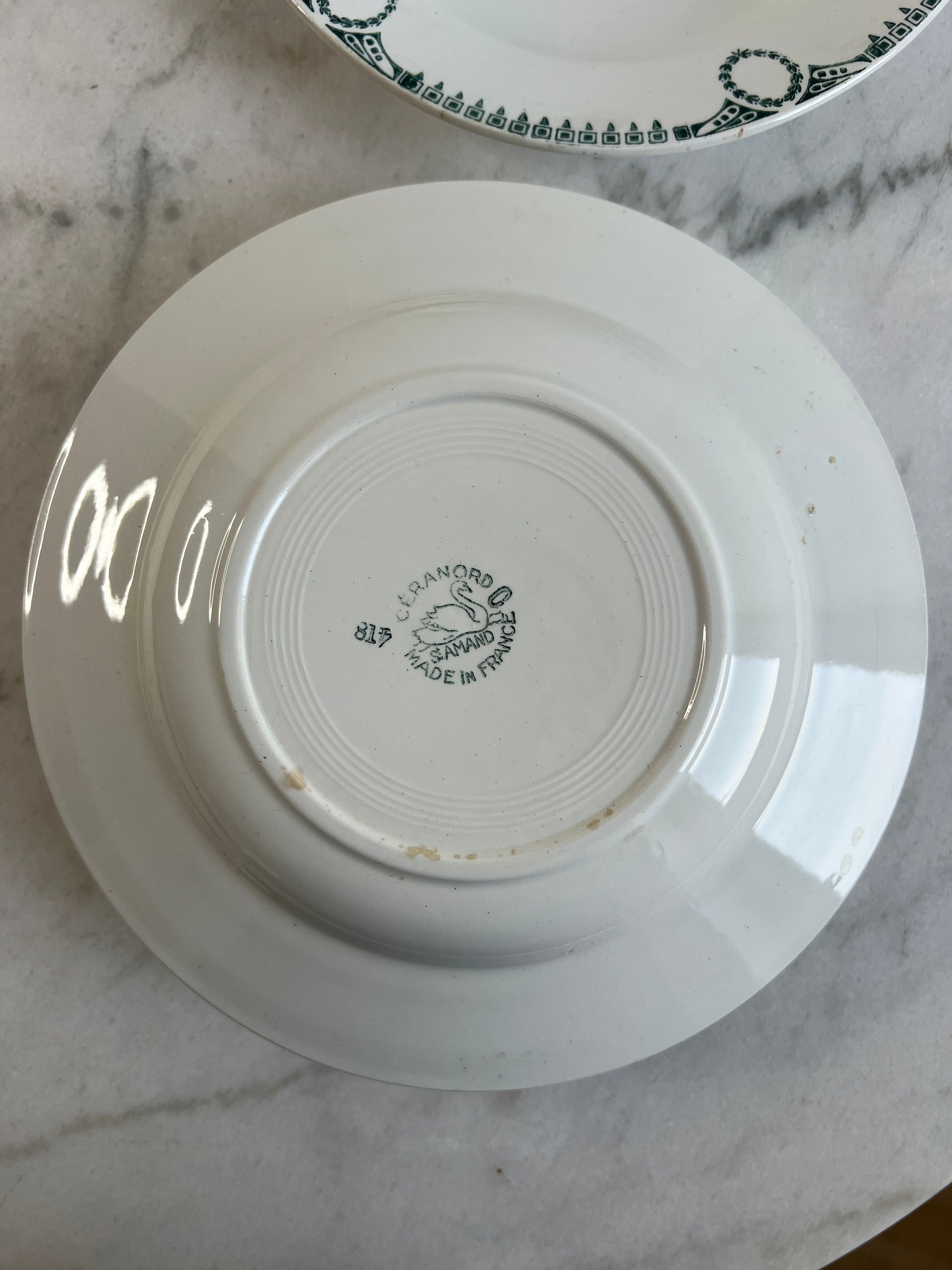 Ironstone Set of 3 Deep Plates Ceranord St Amand