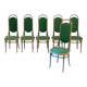 Chaises à dossier haut rembourrées en bois courbé Thonet, années 1980