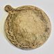 Old large round pizza cutting board