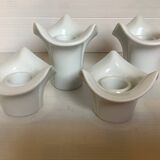 Four white candle holders KPM bavaria Germany