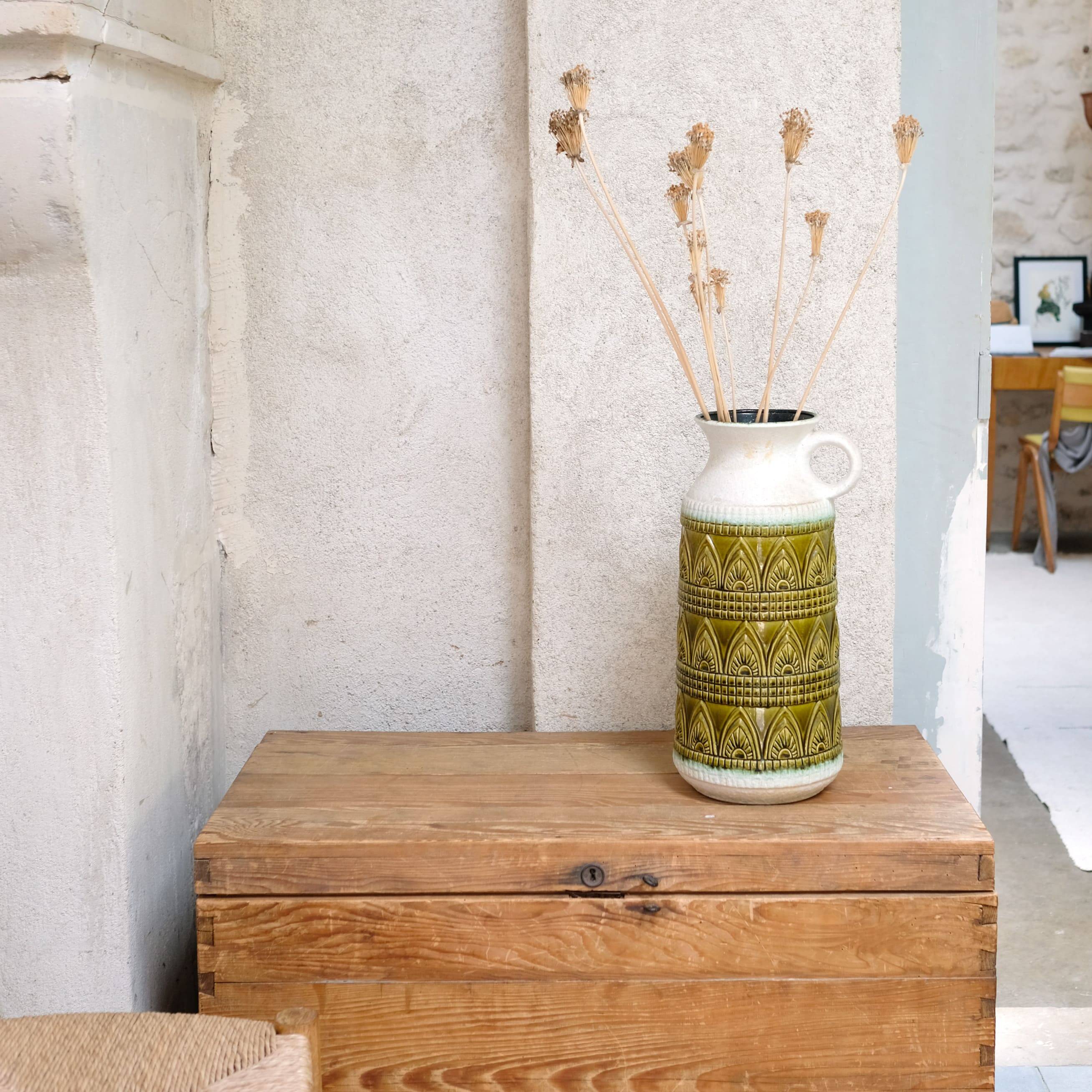 Large ceramic vase, German work from the 60s.