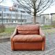 VIntage oxred leather lounge Chair Rolf Benz