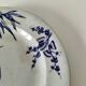 Antique plate with Chinese blue oriental decoration from the late 19th century.