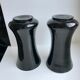 pair of black opaline vases early twentieth century