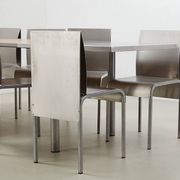 Postmodern Dining Set in Aluminum and Steel Belgium 1980s/90s