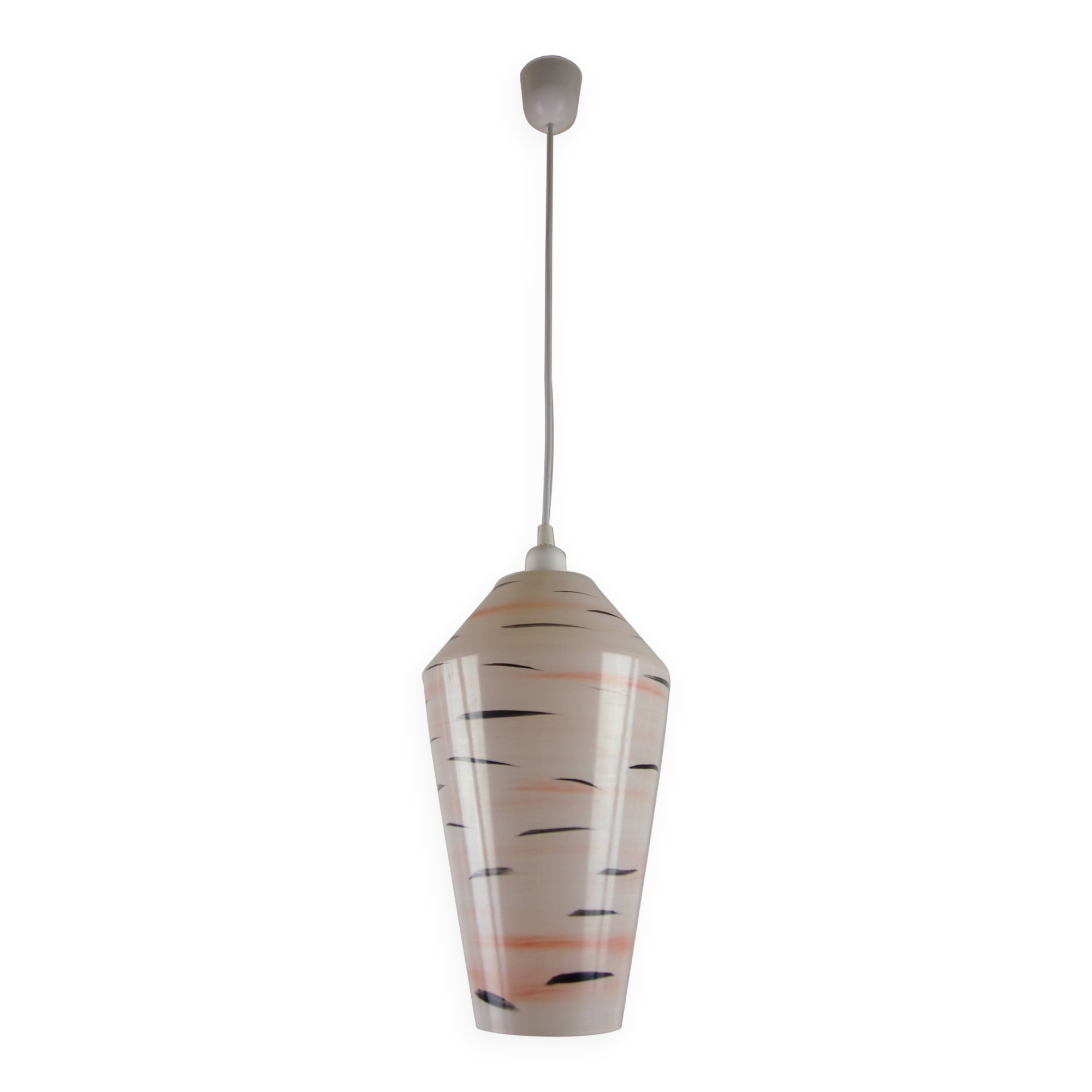 Vintage French pendant light from the 1960s in the Lunel style