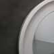 1970s Italian Round Aluminium Mirror