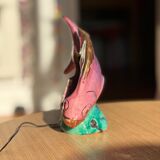 Ceramic fish lamp slip 1950s-60s