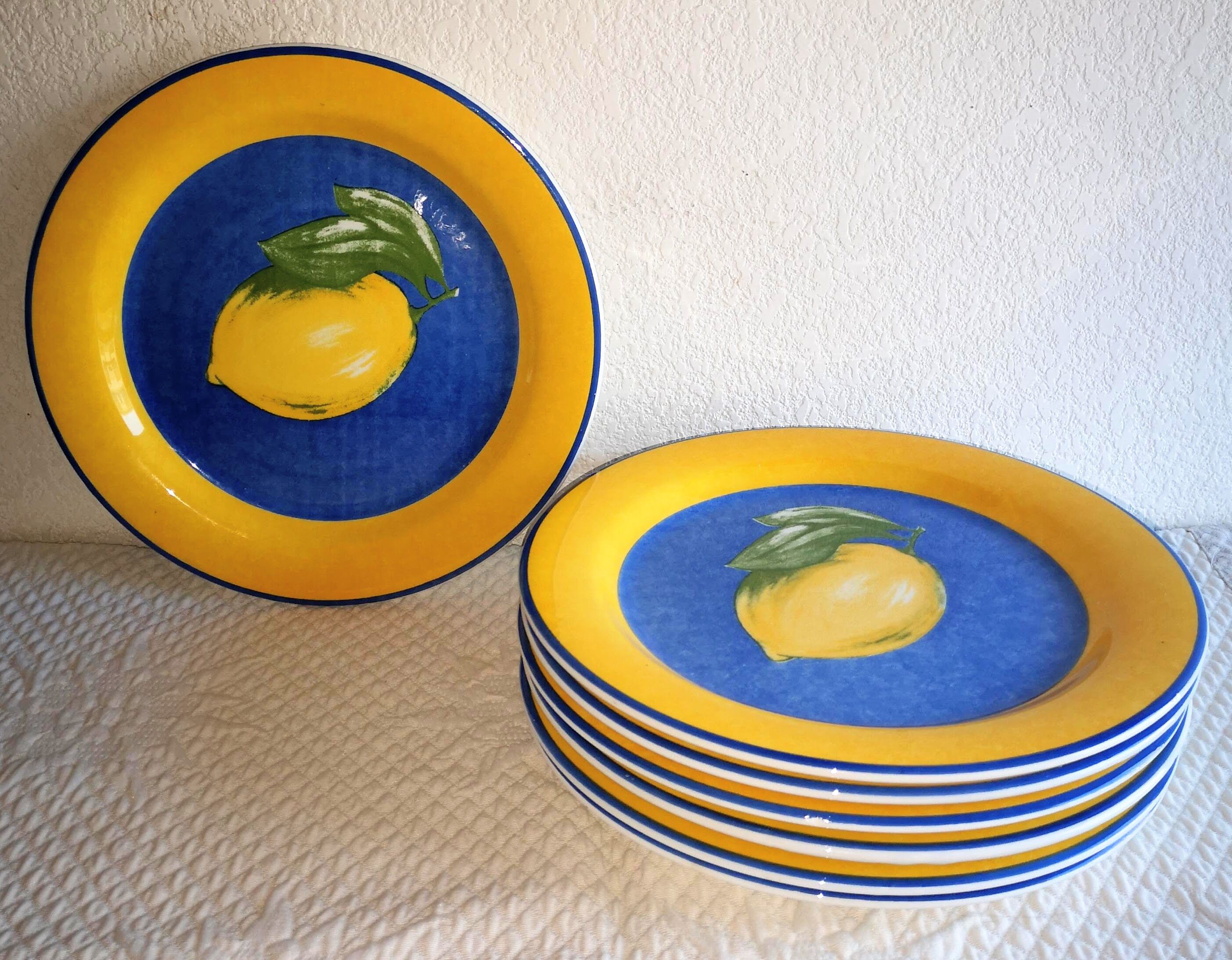Service flat plates Quadrifoglio Lemon