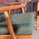 Pair of Ton Thonet Boomerang  chairs