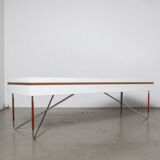 Low white presentation table
