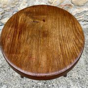 Vintage "Berger" stool, tall, in ash, Charlotte Perriand, 1950s