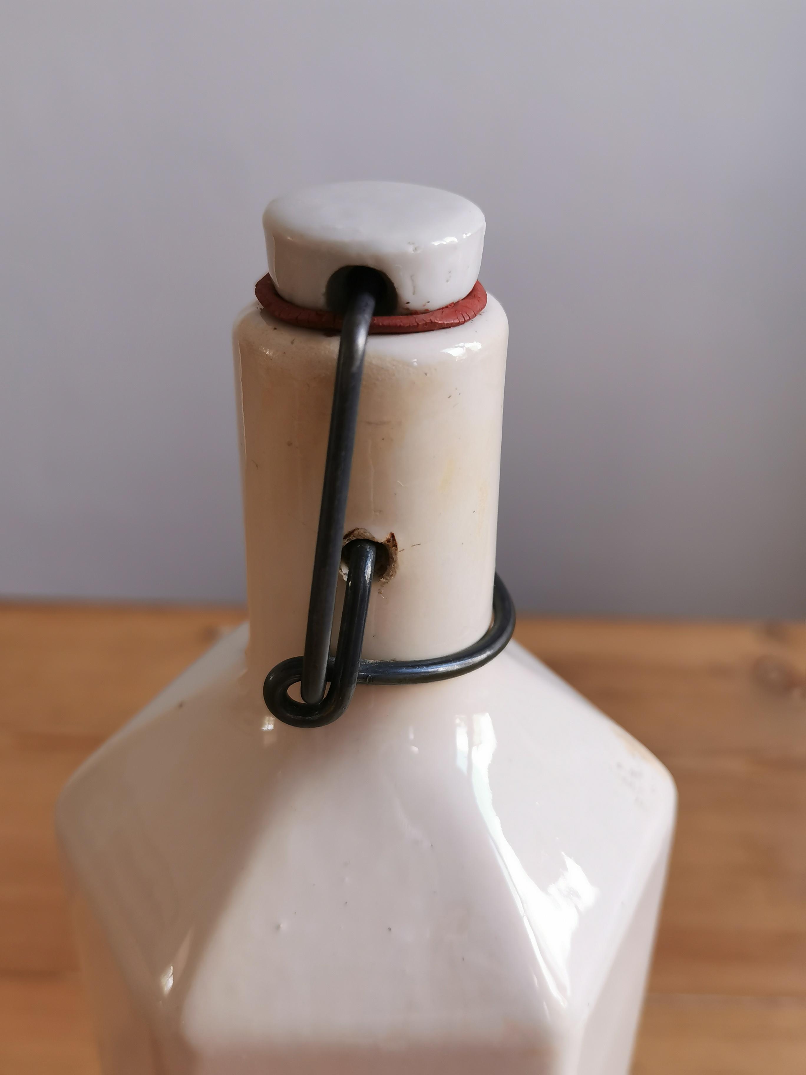 Hexagonal sandstone bottle