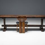 Robust Travail Populaire Farm Table, France, 19th Century