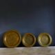 Set of 3 vintage brass North African trays