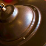 Glass and metal hanging lamp - Massive