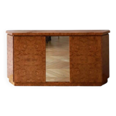 art deco sideboard in elm burl