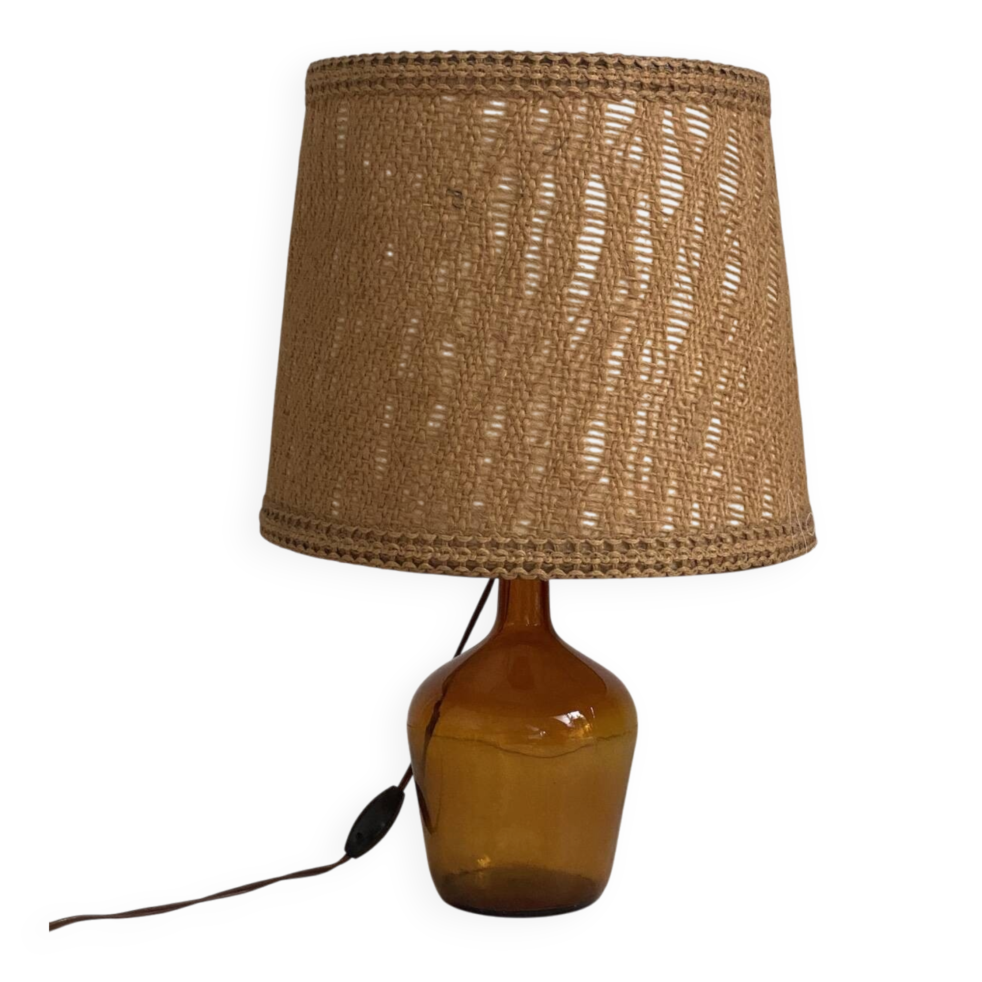 Vintage 1970s Dame Jeanne lamp