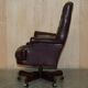Vintage Chesterfield office chair with high back in Heritage leather.