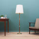 Lampadaire, design danois, années 60, fabriqué au Danemark