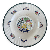 Grande assiette creuse Longwy vieux Rouen