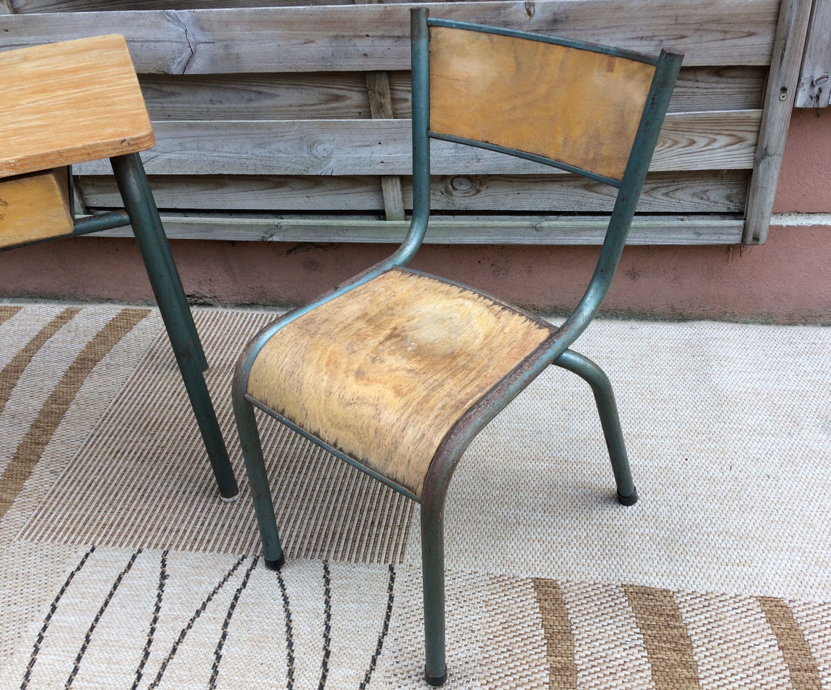 Desk et chair child Mullca 510 vintage school 50/60