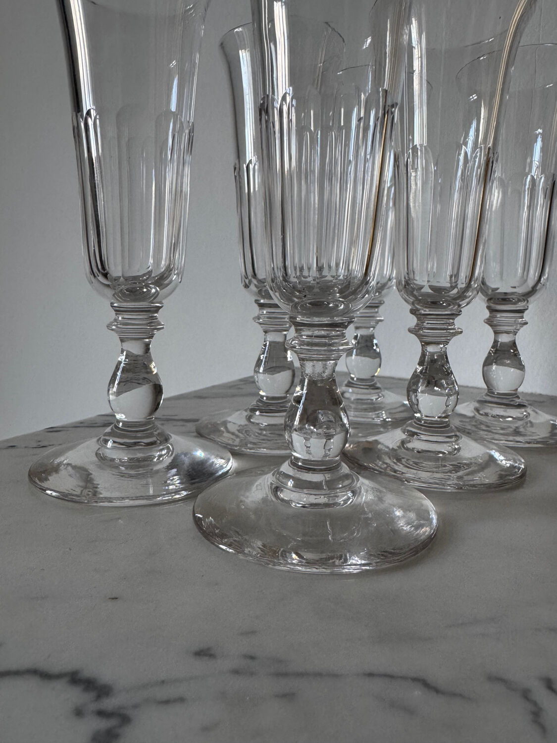 19th-century crystal flutes 🥂