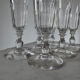 19th-century crystal flutes