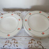 Set of 6 flat plates Niderviller