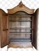 Armoire style Louis XV en noyer avec miroirs biseautés