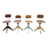 Bemefa vintage industrial workshop chairs desk chair factory stools Rowac