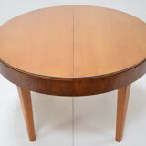 Mid-century  Round Folding dining table  by Jindrich Halabala ,Czechoslovakia,1950‘s.
