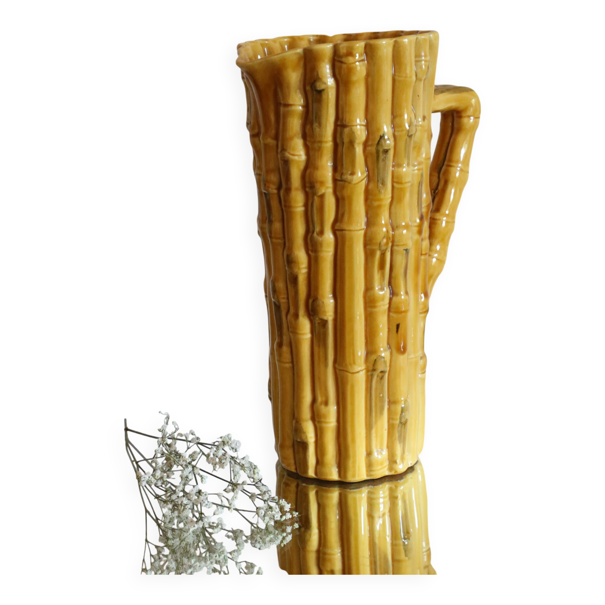Large ceramic pitcher Vallauris