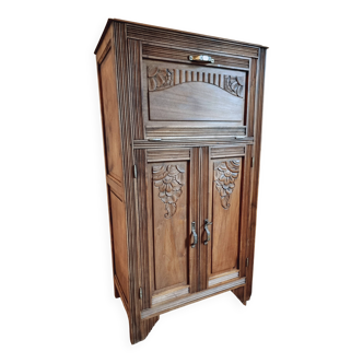 Armoire Art déco en noyer, France, années 1920