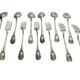 Tableware, six-piece silver-plated cutlery set by SFAM from the early 20th century.