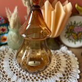 Pot en verre ambré
